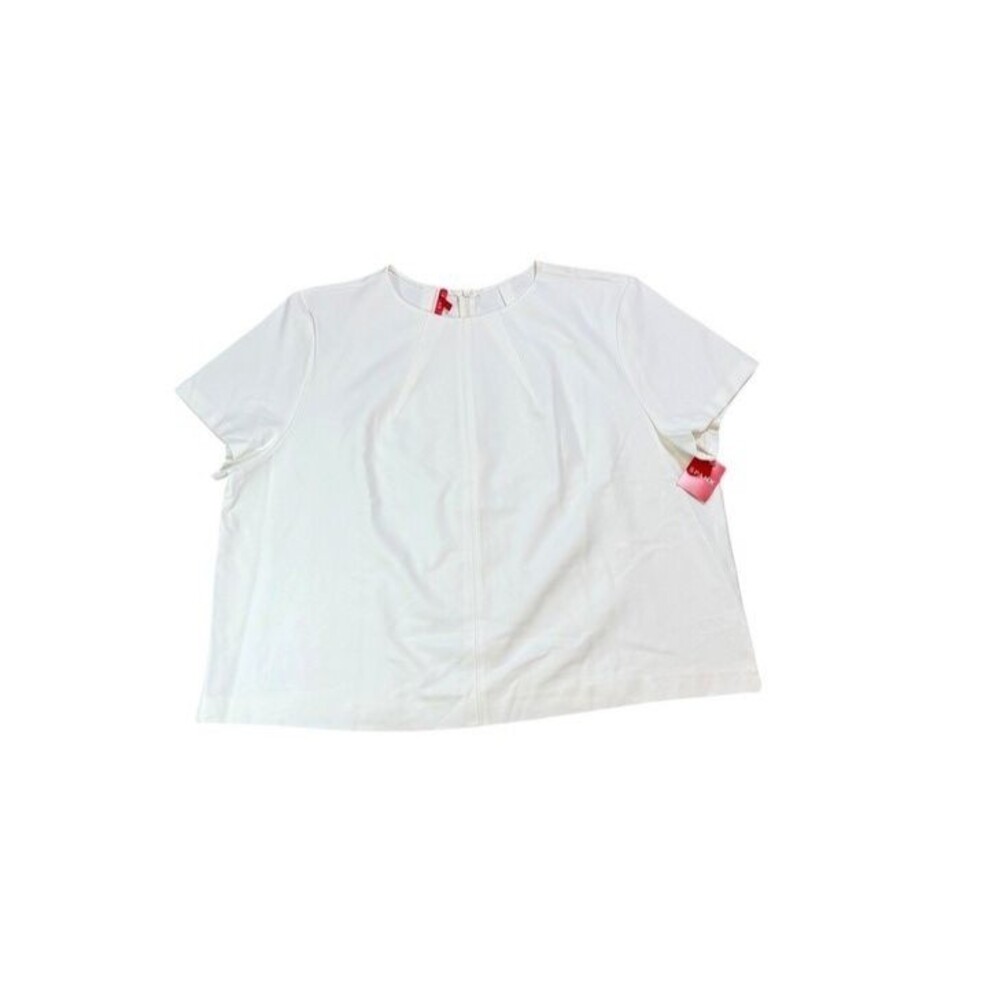 SPANX The Perfect Funnel Top Powder Cream Short Sleeve Size 3X Office Work Plus